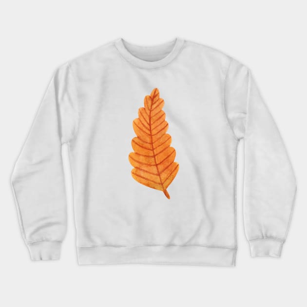 leaf watercolor foliage Crewneck Sweatshirt by shoko